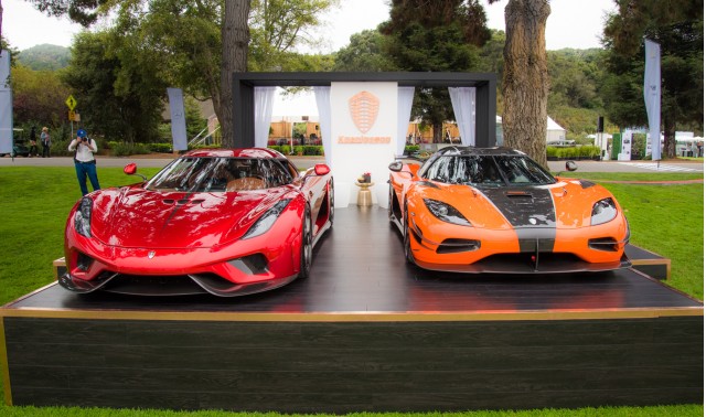 Koenigsegg Regera and first U.S.-spec Agera RS, 2016 Monterey Car Week