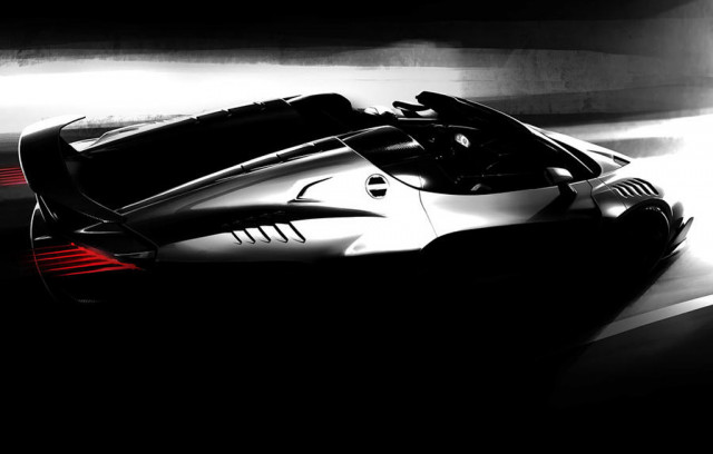 Teaser for Italdesign Zerouno Roadster debuting at 2018 Geneva auto show