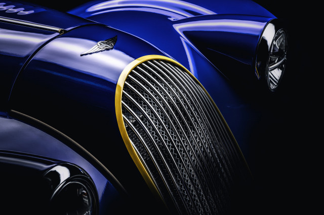 Teaser for 2018 Morgan Plus 8 50th Anniversary Edition debuting at 2018 Geneva auto show