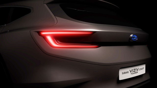 Teaser for Subaru Viziv Tourer concept debuting at 2018 Geneva auto show
