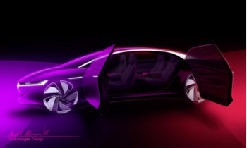 Volkswagen ID Vizzion large all-electric sedan teased before Geneva debut