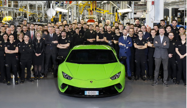 Lamborghini Huracán number 10,000 rolls off the assembly line in Sant’Agata Bolognese
