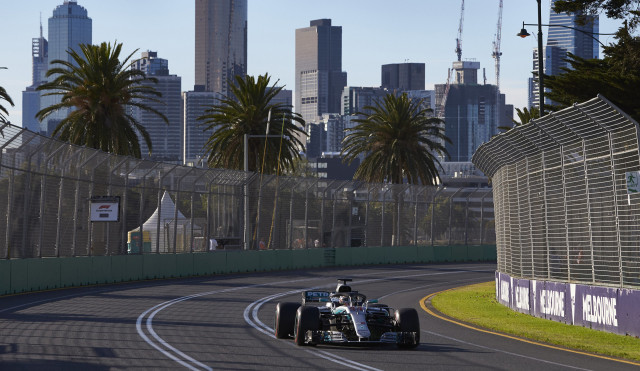 Mercedes-AMG's Lewis Hamilton at the 2018 Formula 1 Australian Grand Prix