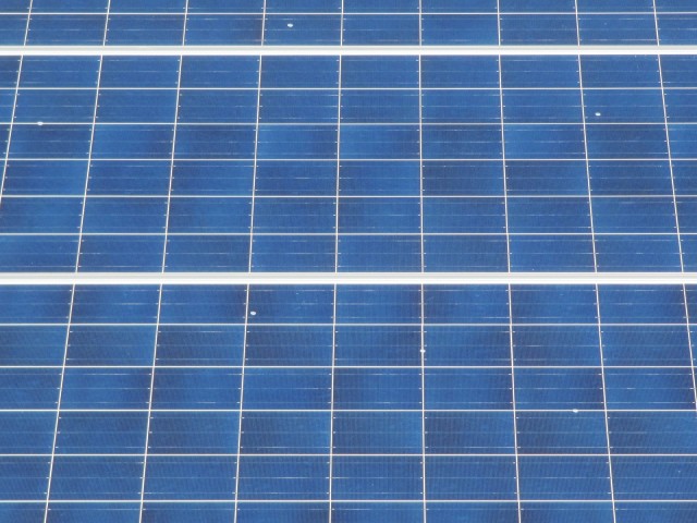 Photovoltaic solar power field at Volkswagen plant in Chattanooga, Tennessee