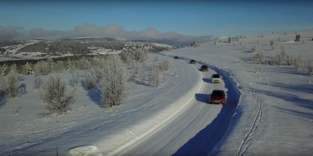 Winter testing of electric cars in Norway by the Norwegian EV Association (Norsk Elbilforening)