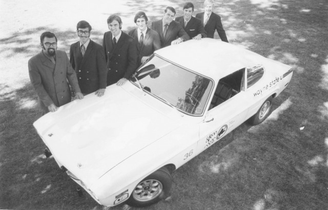 1970 Clean Air Car Race Winner Wayne State University Mercury Capri - Wayne State