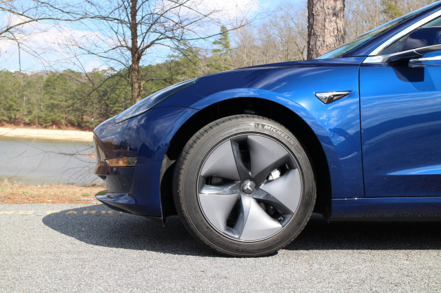 2018 Tesla Model 3 Long Range electric car, road test in greater Atlanta area, Feb 2018