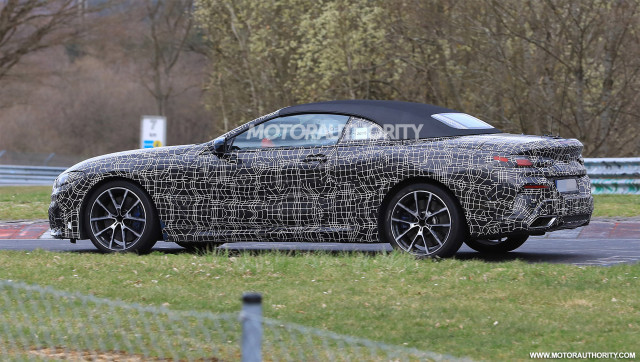 2020 BMW 8-Series Convertible spy shots - Image via S. Baldauf/SB-Medien