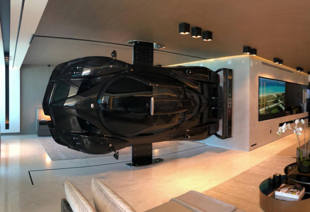 A Pagani Zonda now serves as artwork for one collector A Pagani Zonda now serves as artwork for one collector