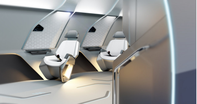 BMW Designworks Virgin Hyperloop One passenger capsule concept
