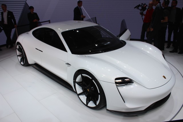 Porsche Mission E Concept  -  2015 Frankfurt Auto Show live photos