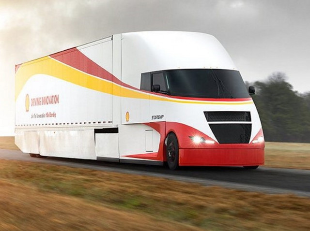 Shell Airflow Starship fuel economy record truck Shell Airflow Starship fuel economy record truck