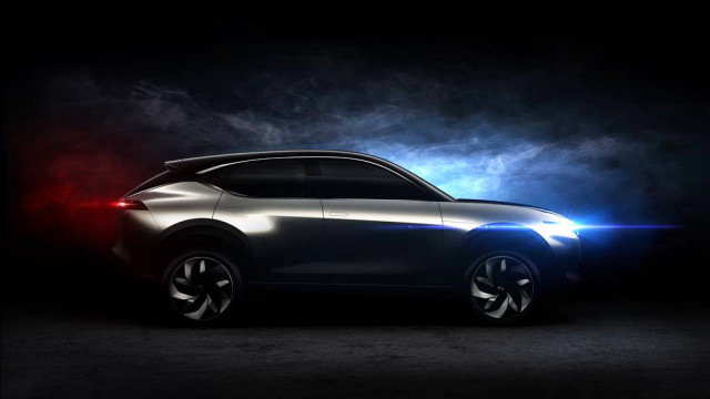 Teaser for Hybrid Kinetic K350 concept debuting at 2018 Beijing auto show