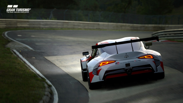 Toyota GR Supra Racing concept in 'Gran Turismo Sport'