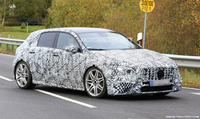 2019 Mercedes-AMG A35 hatchback spy shots - Image via S. Baldauf/SB-Medien