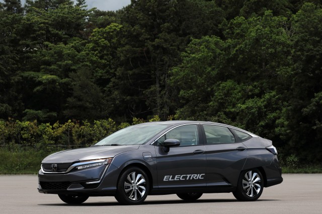 Honda Clarity Electric at Honda R&D Center, Tochigi, Japan, June 2017