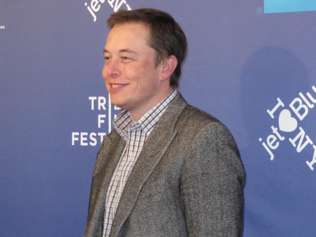 'Revenge of the Electric Car' premiere: Tesla Motors CEO Elon Musk on red carpet