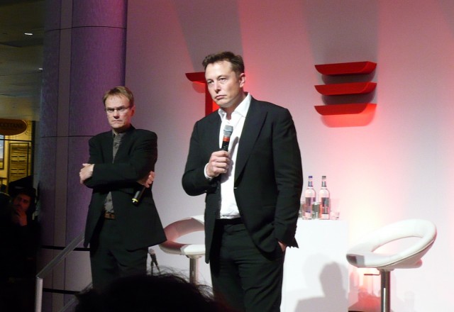Tesla Motors CEO Elon Musk at Tesla Store opening in Westfield Mall, London, Oct 2013