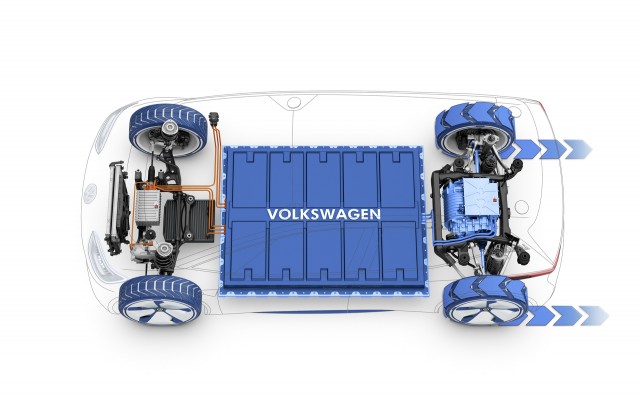Volkswagen ID electric car concept, 2016 Paris auto show