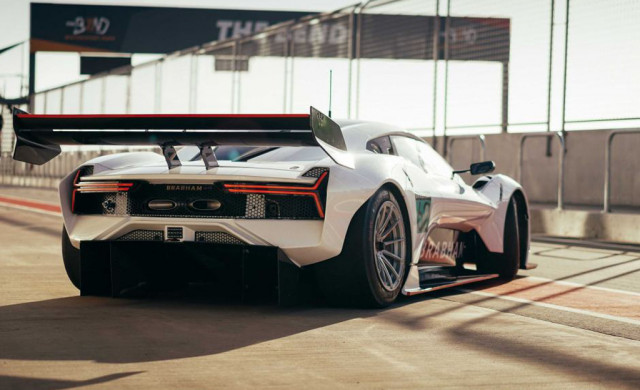 Brabham BT62 testing at The Bend Motorsport Park in Tailem Bend, Australia