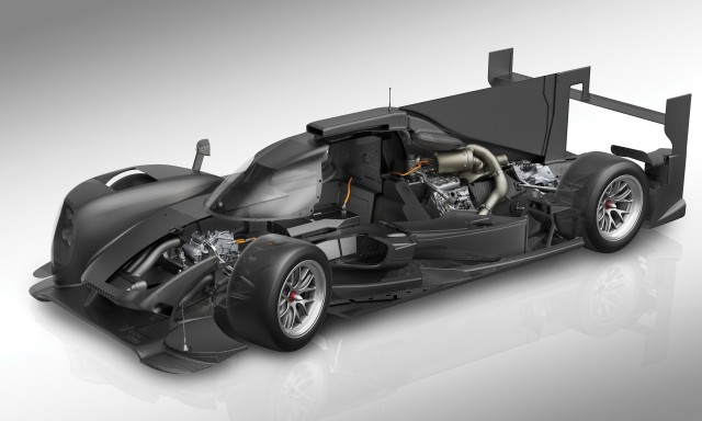 Porsche 919 Hybrid LMP1 race car’s electric energy recovery and drive system