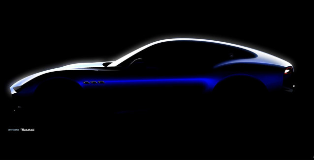 Teaser for Maserati Alfieri sports car