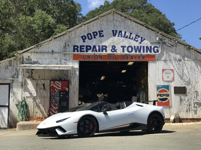 2018 Lamborghini Huracan Performante Spyder, Napa Valley, July 2018