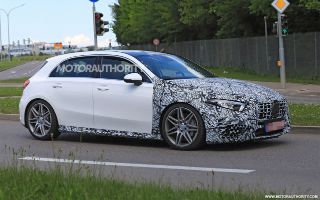 2019 Mercedes-AMG A35 hatchback spy shots - Image via S. Baldauf/SB-Medien