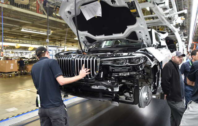 BMW X7 pre-production at plant in Spartanburg, South Carolina