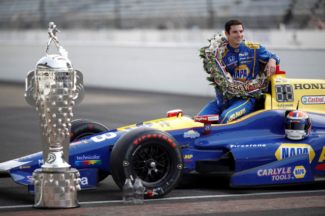 2016 winning Honda IndyCar at 100th Indianapolis 500