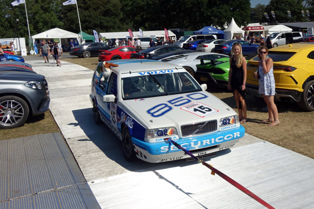 The parking lot at the 2018 Goodwood Festival of Speed