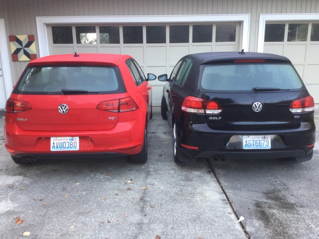 Volkswagen TDI diesel vehicles owned by Phil Grate and family, Seattle, Washington