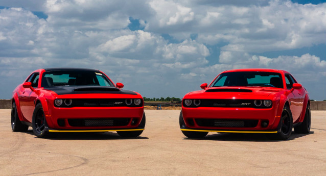A pair of Dodge Demons are being auctioned off in Monterey