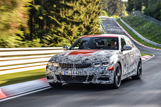 2019 BMW 3-Series prototype testing on the Nürburgring