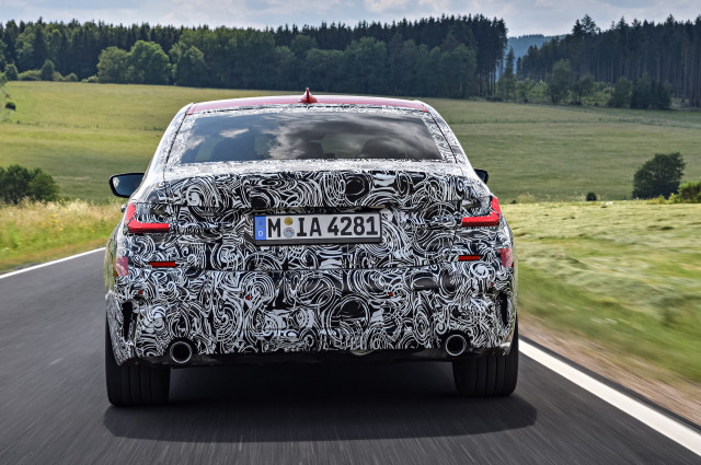 2019 BMW 3-Series prototype testing on the Nürburgring