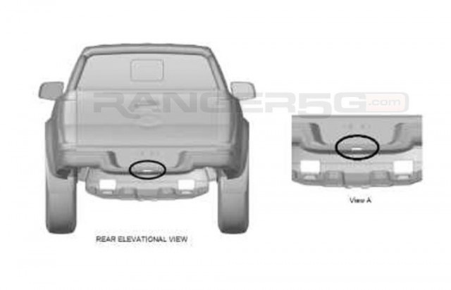 Design patent application shows potential U.S.-spec Ford Ranger Raptor - Image via Ranger5G forum