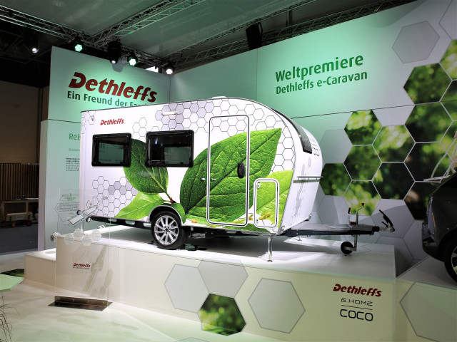 Dethleffs e.Home Coco electric camping trailer