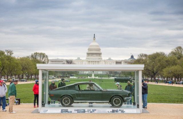 original Ford Mustang Bullitt, on the National Mall in Washington, D.C. | HVA photo