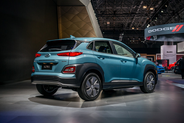 2019 Hyundai Kona Electric, 2018 New York auto show 2019 Hyundai Kona Electric, 2018 New York auto show