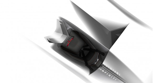 Teaser for Infiniti concept car debuting on August 23, 2018