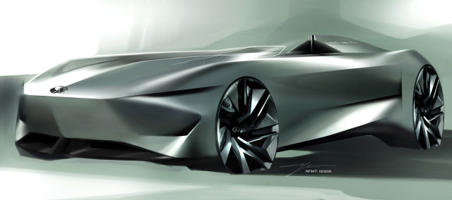 Teaser for Infiniti Prototype 10 concept debuting on August 23, 2018
