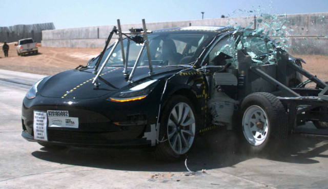 Tesla Model 3 NHTSA test