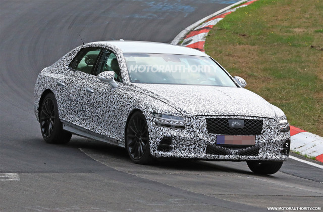 2020 Genesis G80 spy shots - Image via S. Baldauf/SB-Medien