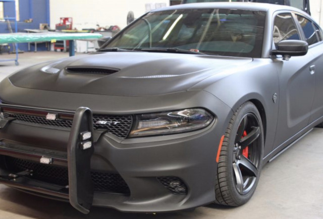 Armormax armored Dodge Charger Hellcat police vehicle