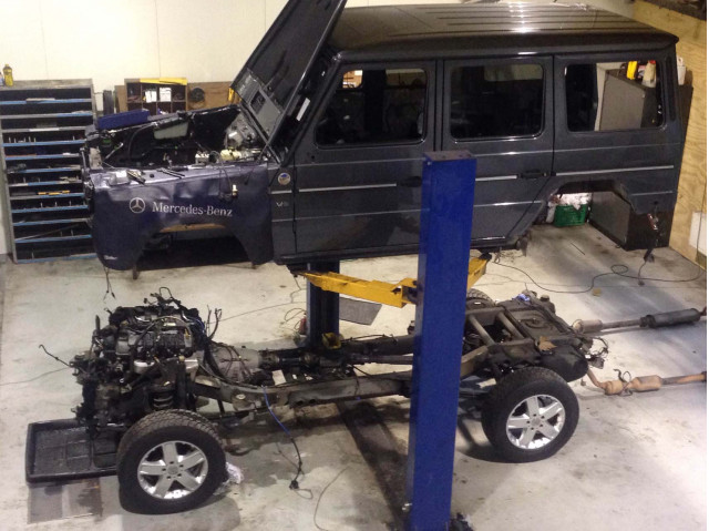 Mani Kulasooriya's Mercedes-Benz G-Class pickup truck