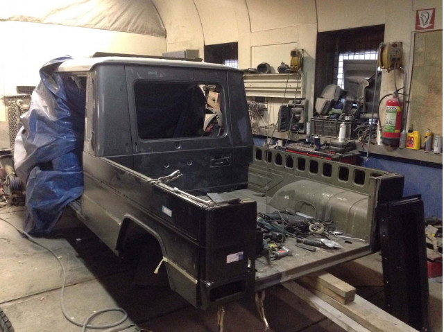 Mani Kulasooriya's Mercedes-Benz G-Class pickup truck