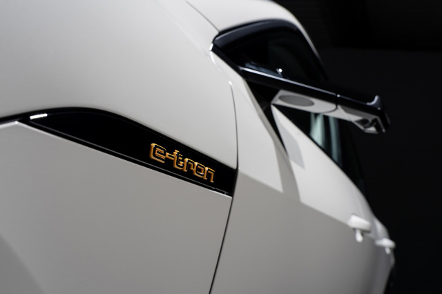 2019 Audi e-tron quattro, in European trim, at San Francisco launch event
