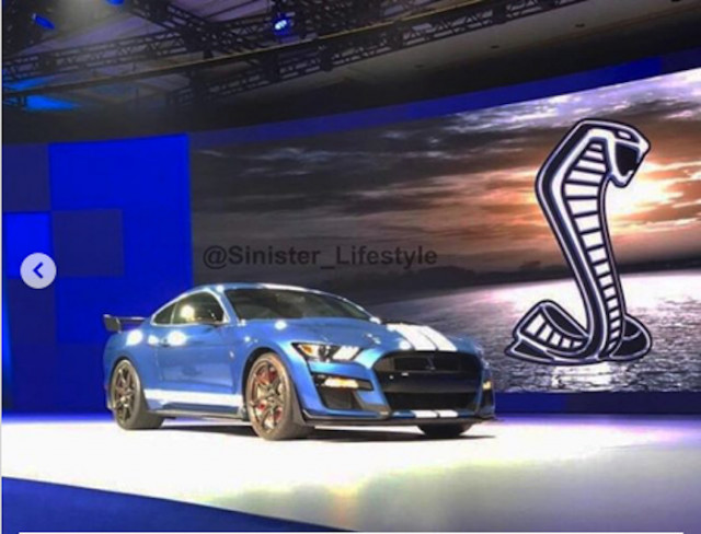 2020 Ford Mustang Shelby GT500 leaked on Instagram via @sinister_lifestyle