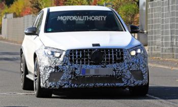 2020 Mercedes-AMG GLC63 Coupe spy shots and video