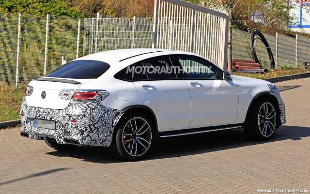 2020 Mercedes-AMG GLC63 Coupe facelift spy shots - Image via S. Baldauf/SB-Medien
